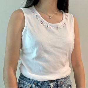 vintage embroidered tank top